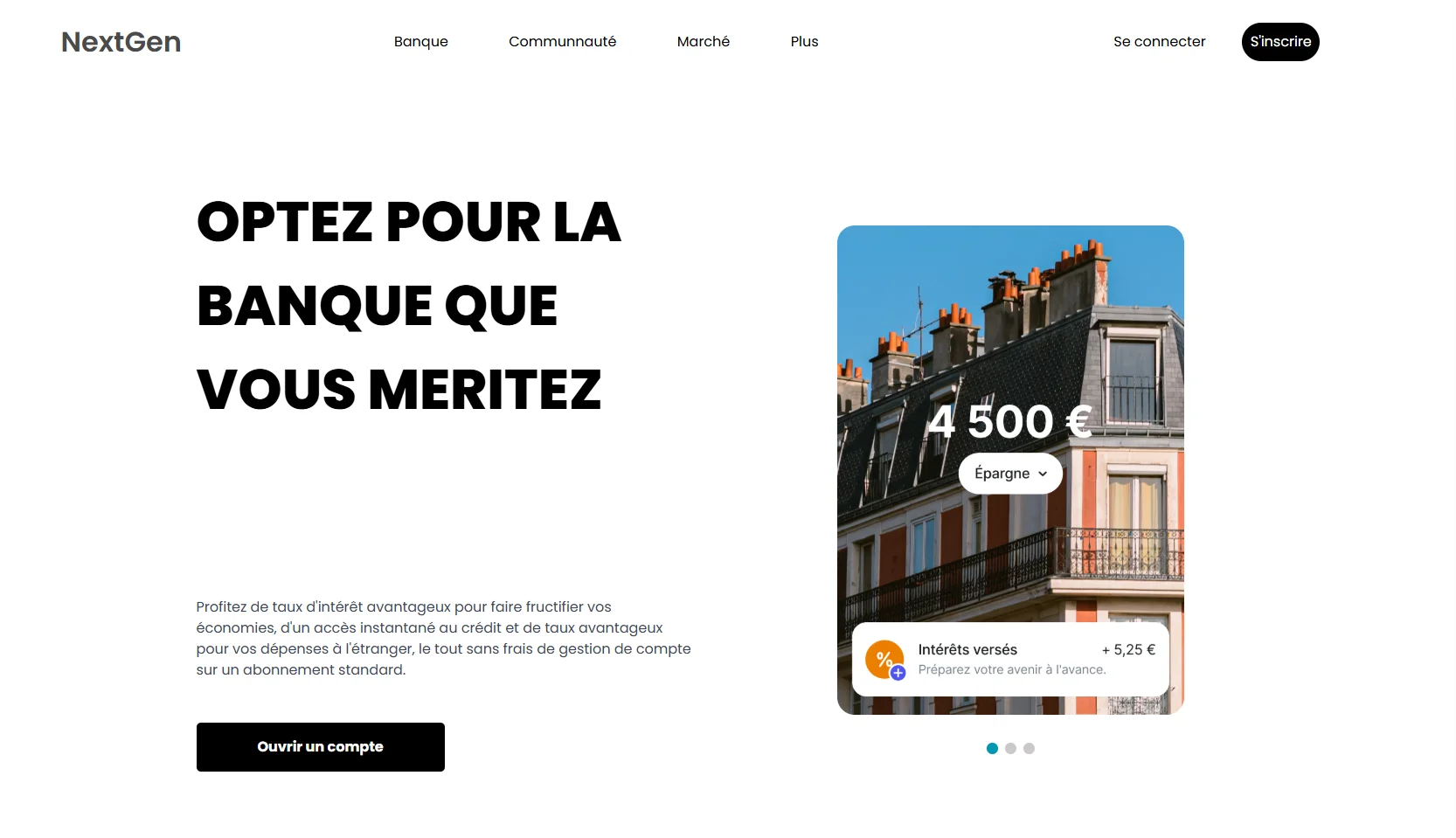 Site bancaire